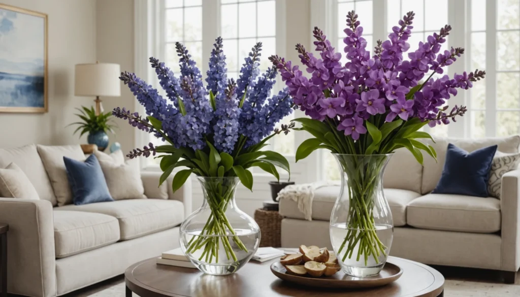 fleur avec fleurs violettes